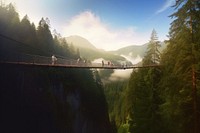 Canada bridge landscape outdoors. AI generated Image by rawpixel.