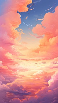 Sunset cloud sky outdoors. AI generated Image by rawpixel.
