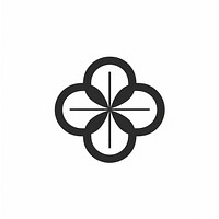 Quatrefoil symbol shape white. AI generated Image by rawpixel.