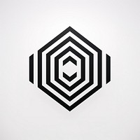 Hexagon logo spiral shape. AI generated Image by rawpixel.