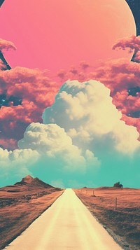 Road sky landscape outdoors. AI generated Image by rawpixel.