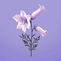 Bellflower petal plant inflorescence. AI generated Image by rawpixel.