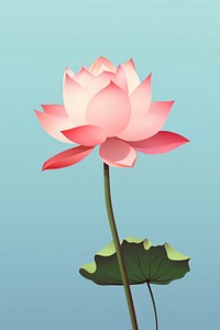 Lotus flower plant lily. AI generated Image by rawpixel.