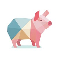 Pig animal mammal standing. AI generated Image by rawpixel.