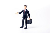Businessman briefcase figurine adult. AI generated Image by rawpixel.