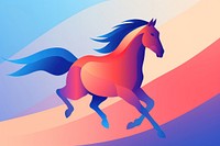 1 horse running animal mammal red. AI generated Image by rawpixel.