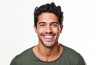 Hispanic guy portrait laughing adult. AI generated Image by rawpixel.