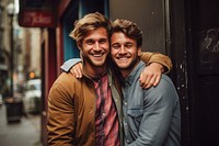Friends embracing portrait adult. AI generated Image by rawpixel.