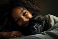 Black South African girl pet portrait mammal. AI generated Image by rawpixel.