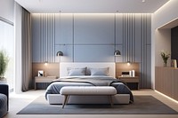 Minimal modern bedroom furniture architecture comfortable. 