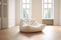 Furniture white sofa architecture. AI generated Image by rawpixel.