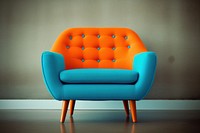 Armchair furniture wall comfortable. AI generated Image by rawpixel.