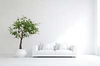 Modern sofa wall architecture furniture. AI generated Image by rawpixel.