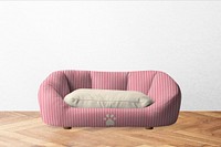Pink pet cushion bed