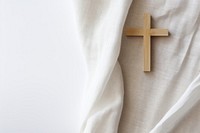 Holy cross symbol linen. AI generated Image by rawpixel.
