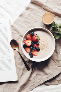 Acai bowl spoon coffee table. 