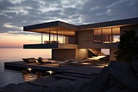 Architecture house building outdoors. AI generated Image by rawpixel.