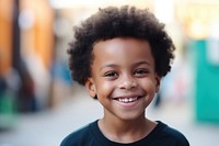Black little boy smile outdoors baby. AI generated Image by rawpixel.
