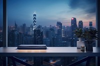City view high angle architecture cityscape building. AI generated Image by rawpixel.