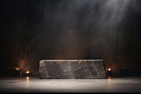 Stone lighting floor stage. 