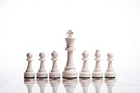 Chessboard white game white background. 