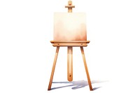 Easel white background architecture creativity. AI generated Image by rawpixel.