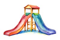 Slider for kids playground toy white background. AI generated Image by rawpixel.