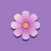 Flower purple petal plant. AI generated Image by rawpixel.