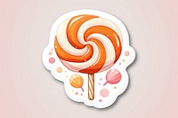 Caramel candy lollipop food confectionery. AI generated Image by rawpixel.