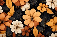 Flower Autumn pattern backgrounds autumn. 