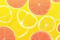 Abstract memphis lemon illustration backgrounds grapefruit plant. AI generated Image by rawpixel.