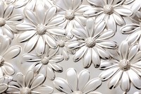 Daisy pattern backgrounds silver. AI generated Image by rawpixel.