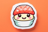 Sushi face food anthropomorphic. AI generated Image by rawpixel.