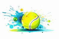 Tennis icon sports sphere ball. AI generated Image by rawpixel.