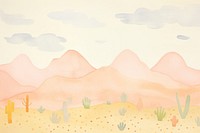 Desert backgrounds outdoors drawing. AI generated Image by rawpixel.