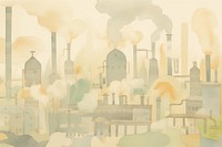 Factory architecture pollution building. AI generated Image by rawpixel.