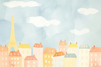 Paris backgrounds painting city. AI generated Image by rawpixel.