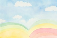 Rainbow backgrounds painting outdoors. AI generated Image by rawpixel.