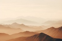 Aerial brown mountains landscape outdoors nature. AI generated Image by rawpixel.