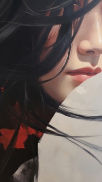 Asian woman portrait adult anime. AI generated Image by rawpixel.