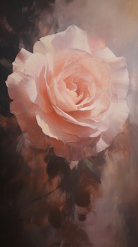 Rose painting flower petal. AI generated Image by rawpixel.