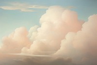 Cloud landscape painting nature. 