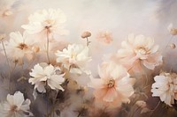 Flowers painting outdoors blossom. AI generated Image by rawpixel.