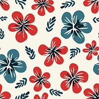 Geometric hibiscus pattern backgrounds shape art. AI generated Image by rawpixel.