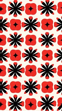 Geometric hibiscus pattern backgrounds repetition abstract. AI generated Image by rawpixel.