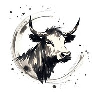 Cow head chinese zodiac livestock buffalo mammal. AI generated Image by rawpixel.