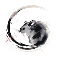 Mouse head chinese zodiac rodent animal mammal. AI generated Image by rawpixel.
