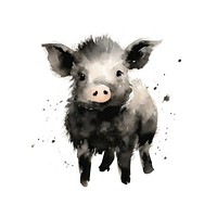 Pig chinese zodiac mammal animal boar. AI generated Image by rawpixel.