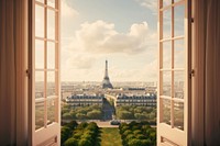 Aesthetic window architecture cityscape. AI generated Image by rawpixel.