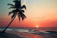 Aesthetic beach outdoors horizon. AI generated Image by rawpixel.